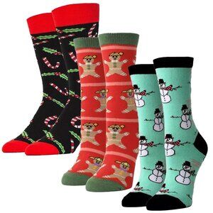 Oooh Yeah Mens Christmas Socks 3-Pack Bundle OSFM Size 8-13 Gift for Him